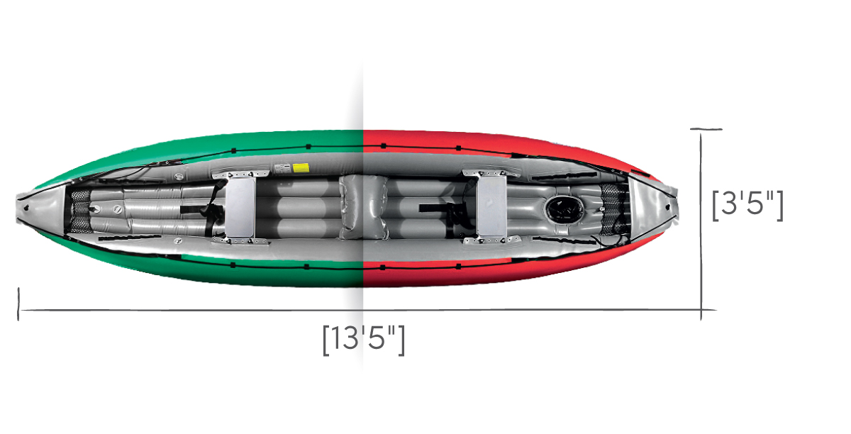 Gumotex Baraka – Touring + Whitewater canoe 2+1 person - Image 5